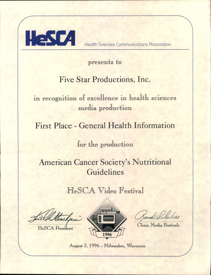 HESCA Award